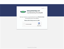 Tablet Screenshot of joestandup.com